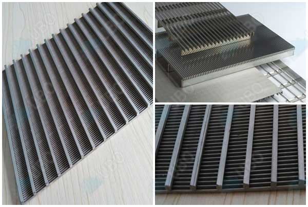  flat wedge wire screen panel for industry filter