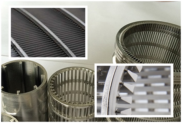 Wedge Wire Wrapped Stainless Steel Mesh Filter Cylinder