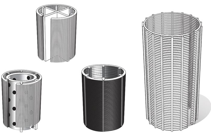 SS Wedge Wire sieve V wire wrap screen wedge wire screen