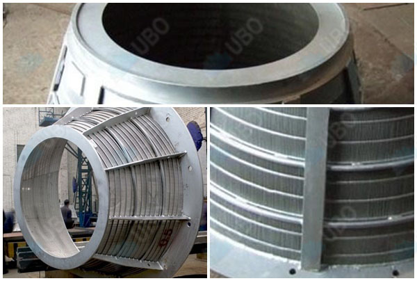 wedge wire sieve basket screen for mining processing