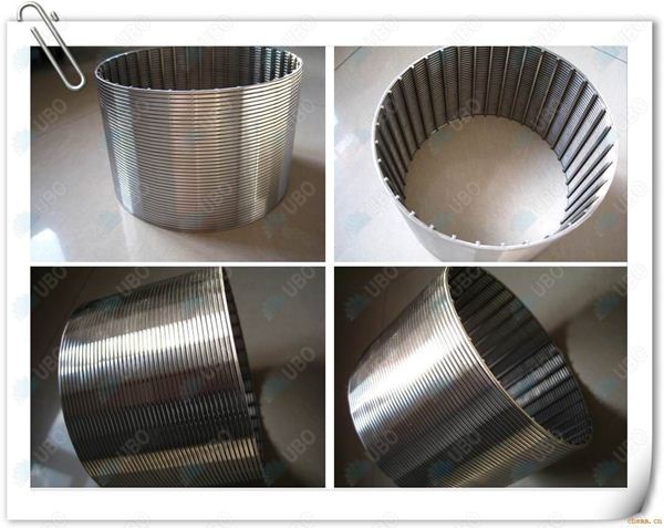 stainless welded wedge wire filter screen pipe 