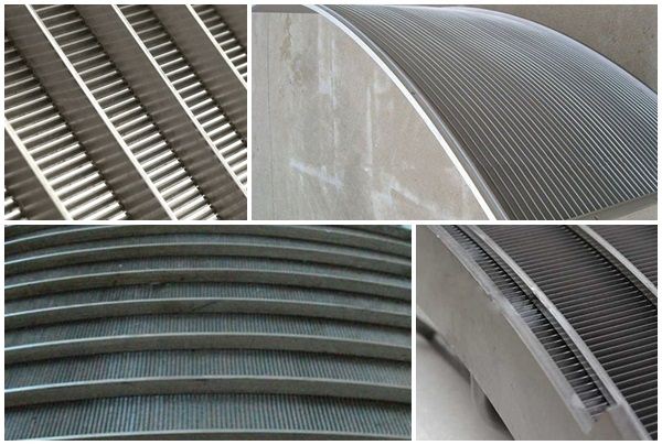 wedge V wire cross flow sieve bend screen