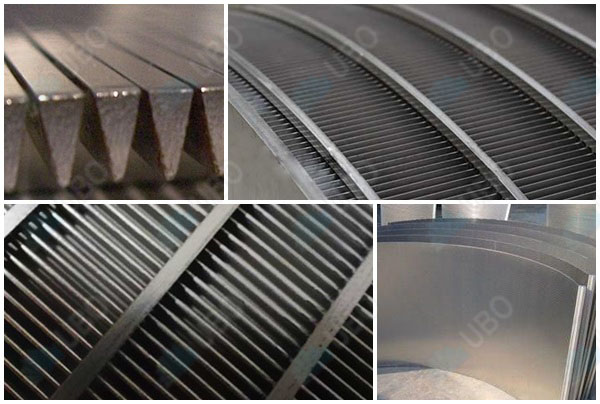 stainless steel wedge wire sieve bend screens for food processing