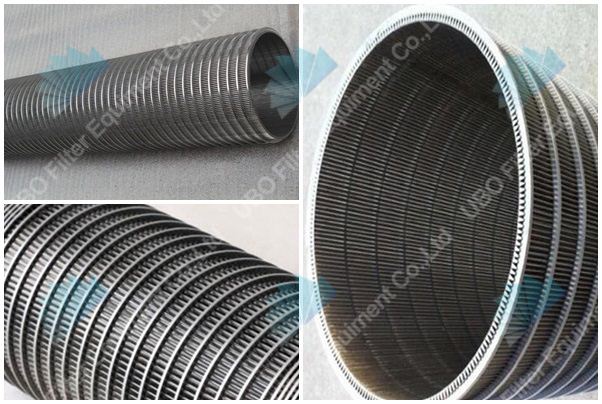 Stainless steel cylindrical wedge wire screens
