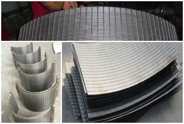 wedge wire side hill screens for filtration