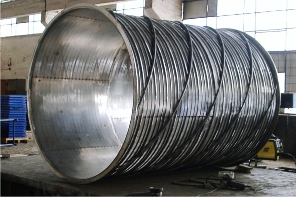 Stainless steel 304L Inclined Rotary Drum Screen factory