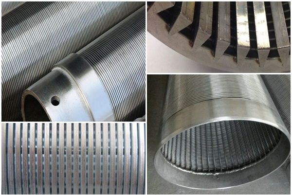 Perforated screen pipe for wedge wire