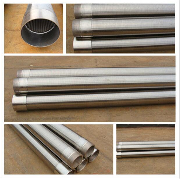 Welded stainless steel cylindrical wedge wire screens