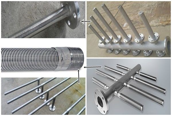 SS6 stainless steel resin trap  for header lateral