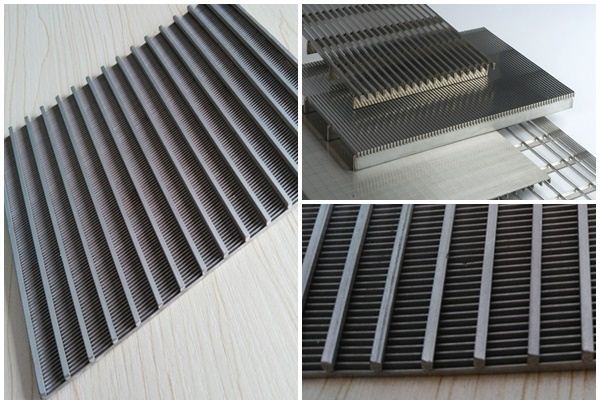 Flat wedge wire static screen