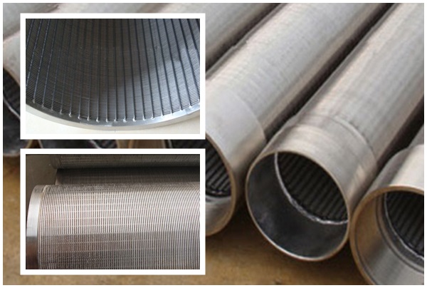 Slotted wedge wire screen filter cylinder are used as dewatering equipment