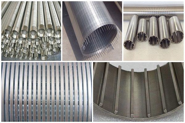 Effluent screen pipe for industrial water