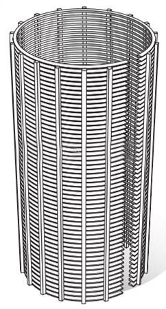 Stainless steel Wedge wire candle filter for environmental
