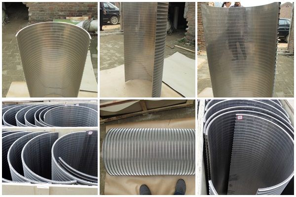 SS weld wedge v wire sieve bend screen for industry filtration