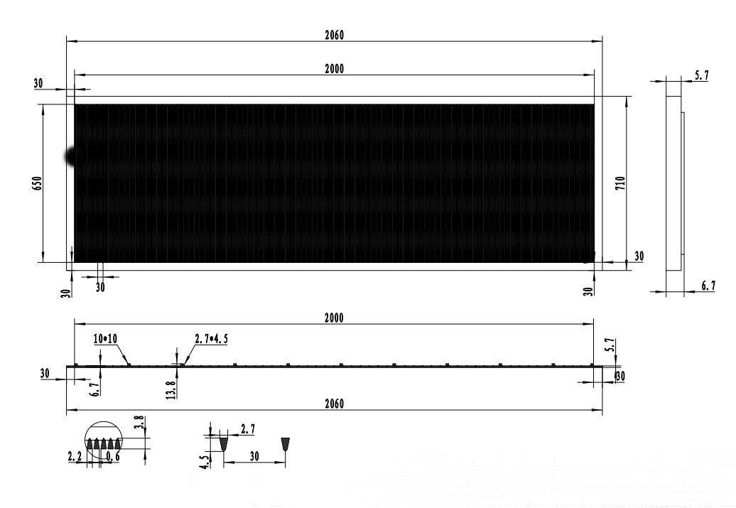 Wedge Wire falt screen screen