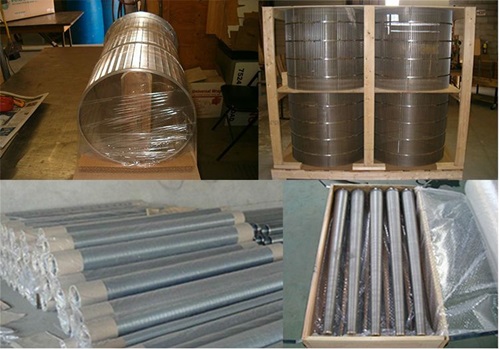 stainless steel welded wedge wire screen cylinders