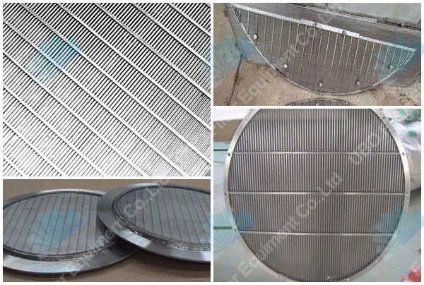 wedge wire circle screen plate