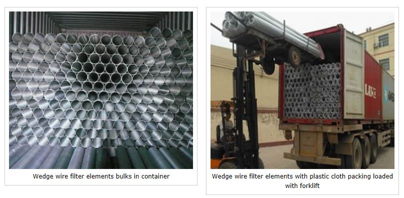 SS wedge wire screen for beverage processing