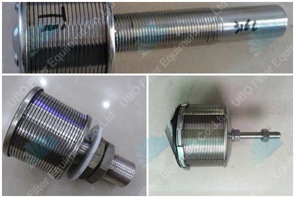 Nozzle strainer water slot well screen for filtration