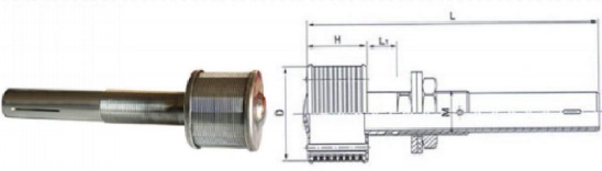 filter nozzles in Ion exchange resin container