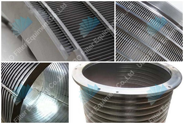 stainless steel wedge wire cylinder screen for filtration
