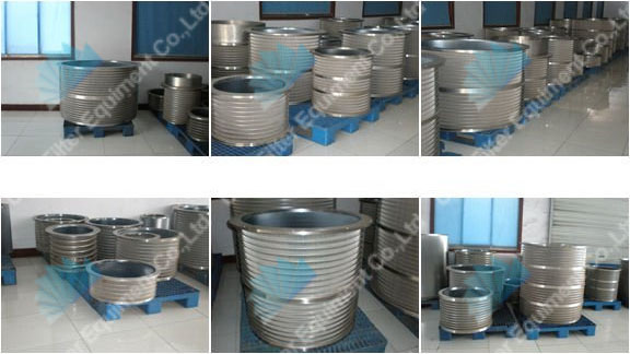 reversed stainless steel drum screen basket for food plants