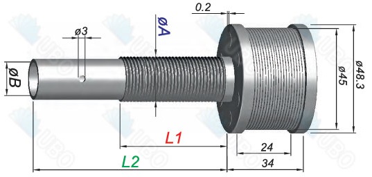 Stainless steel wedge wire water filter cap 