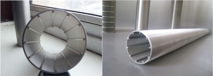 Stainless Steel AISI 304 Wire Wrap V Shaped Pipe Base Screen