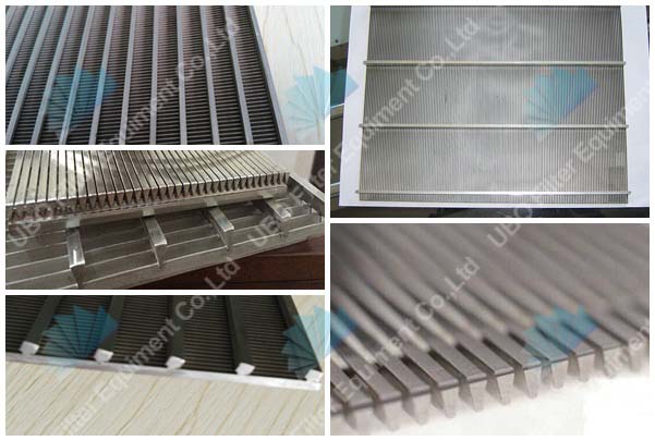 V-shape profile wire screen panel for filtration