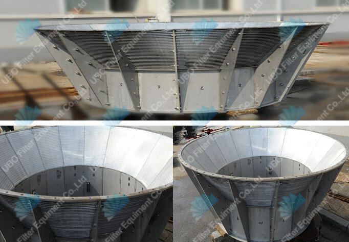 wedge wire baskets for centrifuge machines