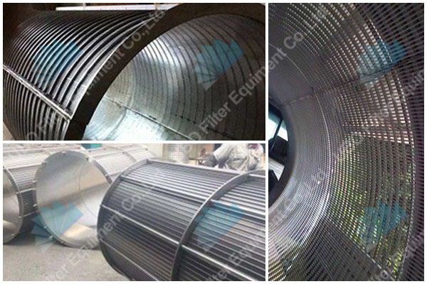 Petro chemical stainless steel wedge wire screens for filtration