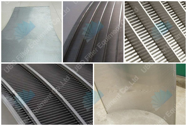 stainless steel wedge wire curve screen panel