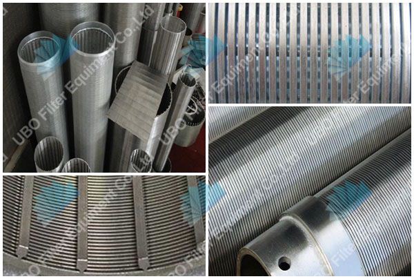wedge wire water well screen pipe for liquid filtration