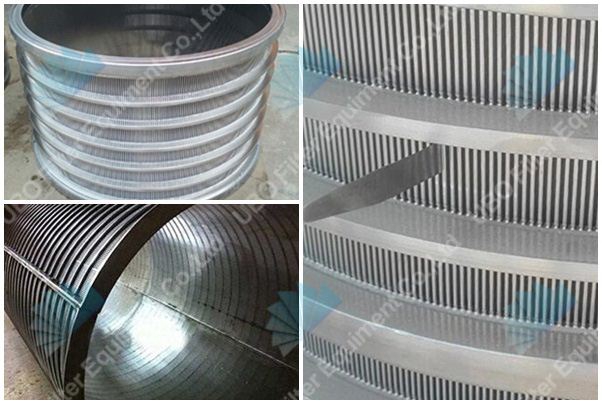 V-wire pressure screen slotted basket for pulp