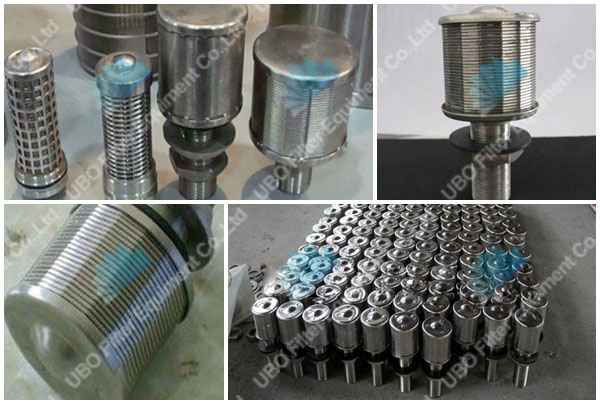 wedge wire screen v-wire screen filter nozzle for water