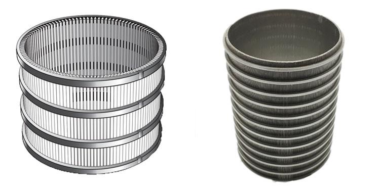 Wedge Wire type V-Shaped Stainless Steel Wedge Wire Drum Screen Cylinder for Liquid Filtration