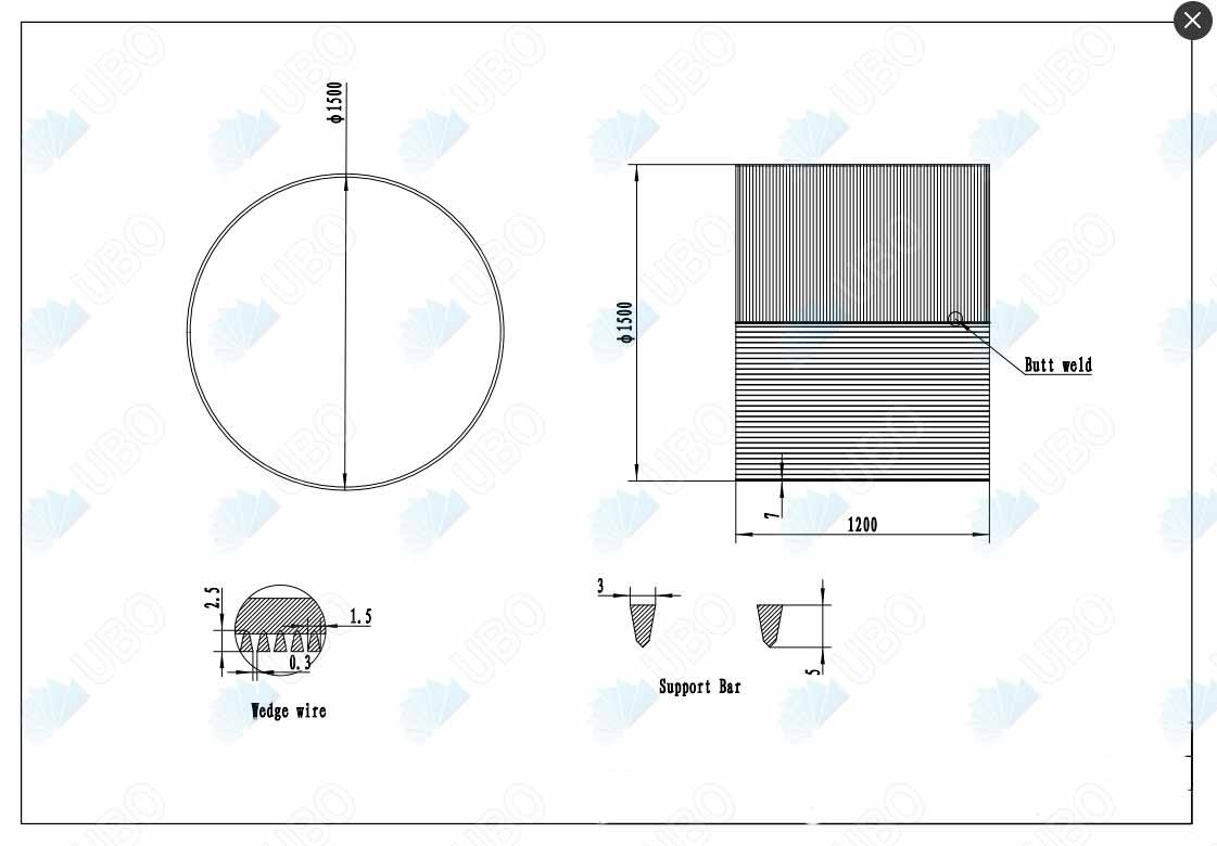 Wedge vee wire slotted pipe screens for oil industry