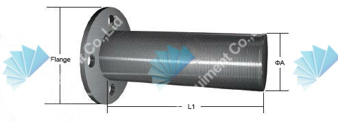 Wedge wire lateral screen pipe for water treatment