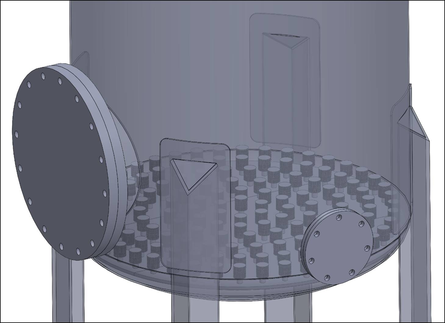 wedge wire filter nozzle for watertreatment tank