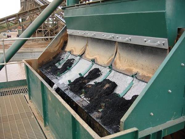 sieve bend screen in coal mine