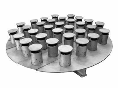 Perforated type orifice liquid distributors