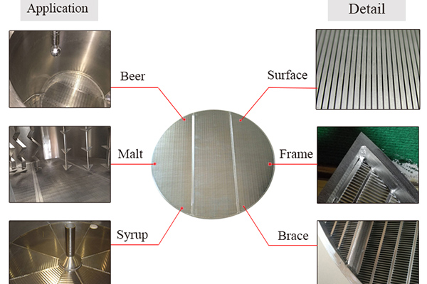 lauter tun screen for beer brewing