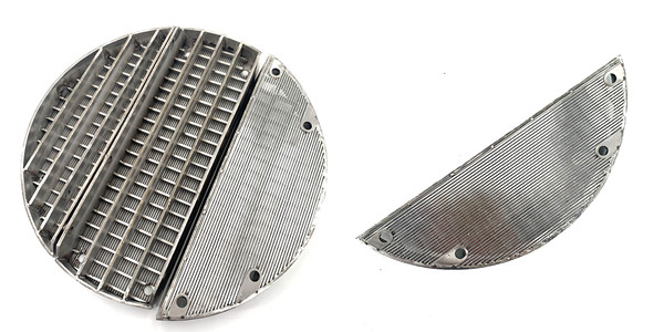 wedge wire support grid for the petrochemical and refining industries