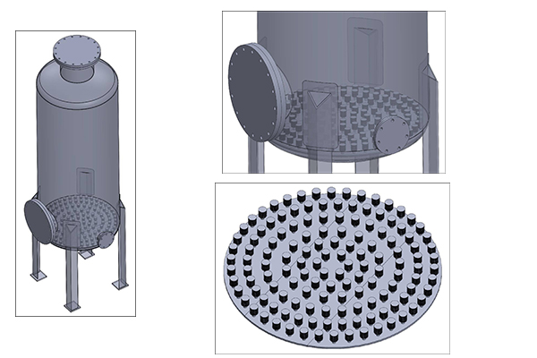 ion exchange nozzles for mixed bed for water treatment systems