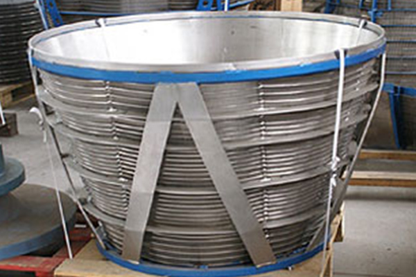 wedge wire screen basket for coal washing
