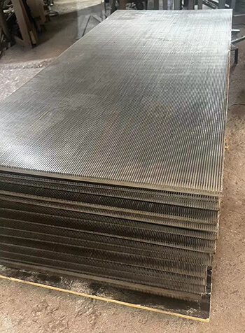 wedge wire flat panel