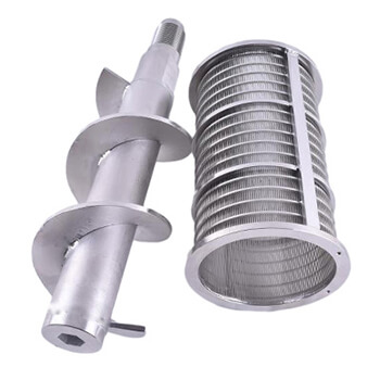 Stainless steel wedge wire screw press screen basket