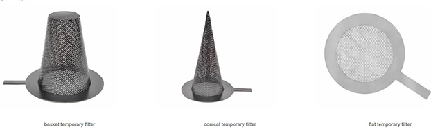 temporary strainer installation direction