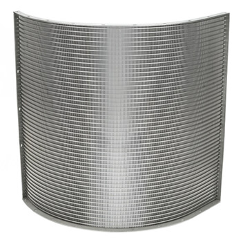 A stainless steel sieve bend screen from YUBO used for solid-liquid separation