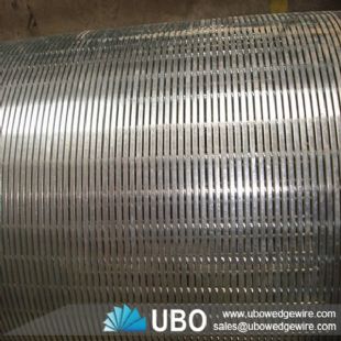 Stainless steel slot well screen pipe for liquid filtration